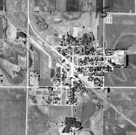 Aerial photo, Boyd Minnesota, 1955