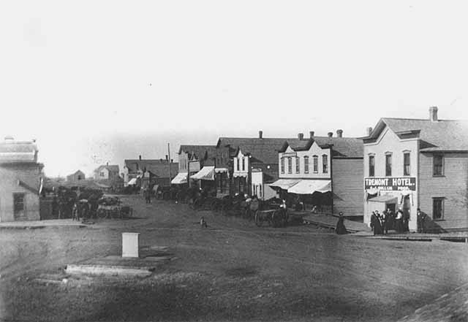 Street scene, Boyd Minnesota, 1890