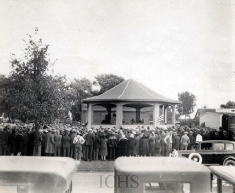 Braham Park Bandstand, Braham Minnesota, 1931