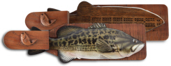 Fish molded wildlife cribbage board games for the wildlife enthusiast online sales
