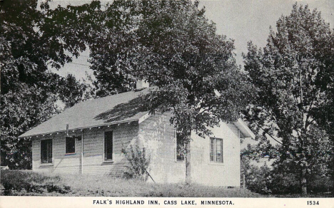 Falk's Highland Inn, Cass Lake Minnesota, 1940's