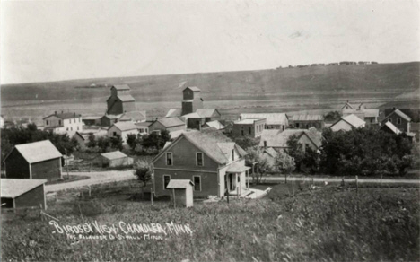 Birdseye view, Chandler Minnesota, 1900