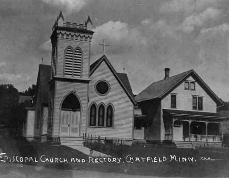 Episcopal Church and Rectory, Chatfield Minnesota, 1908