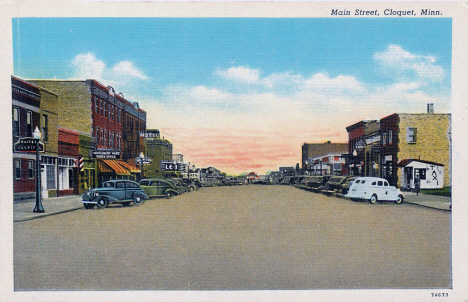 Main Street, Cloquet Minnesota, 1937
