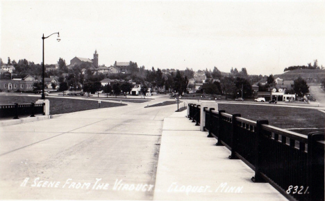 Scene from the Viaduct, Cloquet Minnesota, 1940's