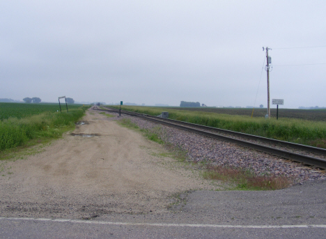 Railroad tracks, Cobden Minnesota, 2011