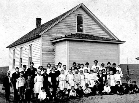 Last day of school, Cobden Minnesota, 1909