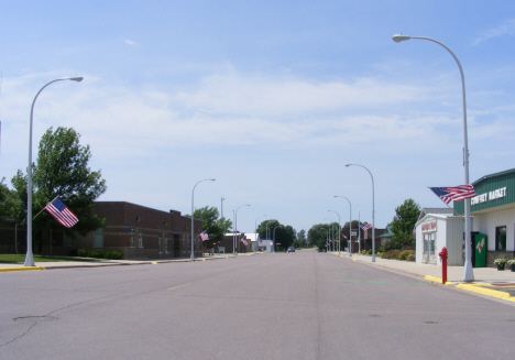 Street scene. Comfrey Minnesota, 2014