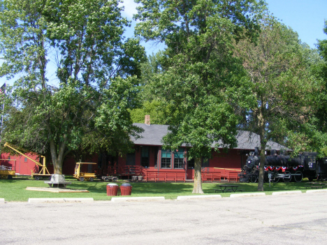 Old train depot and museum, Currie Minnesota, 2014