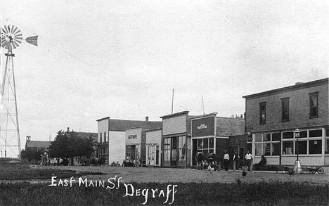 East Main Street, DeGraff Minnesota, 1908