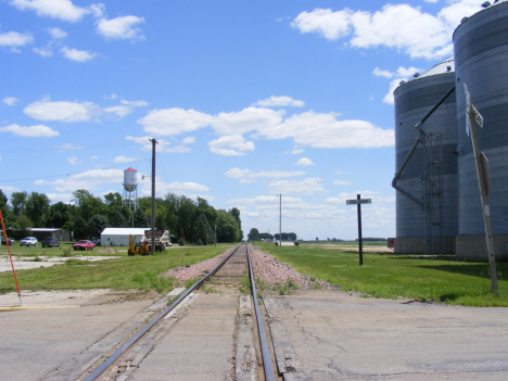 Railroad tracks, Delavan Minnesota, 2014