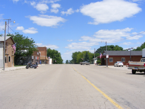 Street scene, Delavan Minnesota, 2014