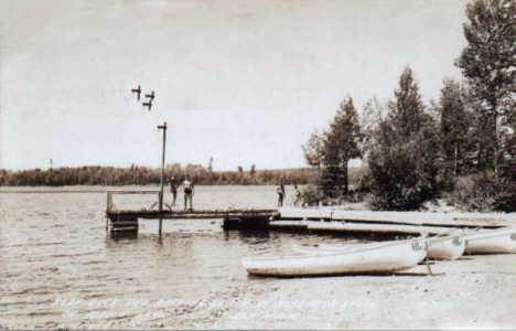 Hibbard's Lodge on Moose Lake, Ely Minnesota, 1941
