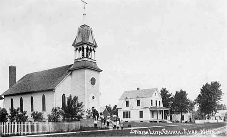 Danish Lutheran Church, Evan Minnesota, 1910
