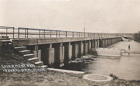 Government Dam on Leech Leech, Federal Dam Minnesota, 1913