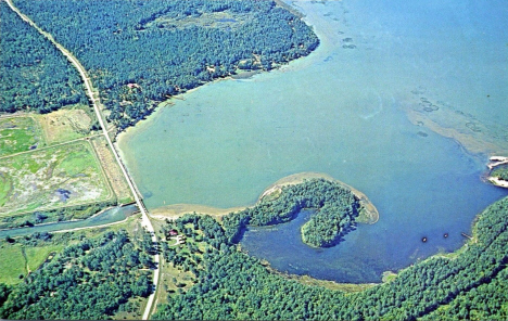 Aerial view, Federal Dam Minnesota, 1960's
