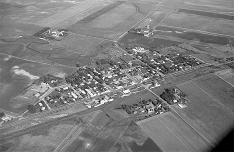 Aerial view, Ghent Minnesota, 1969