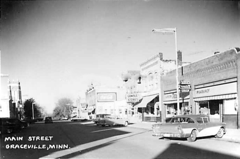 Main Street, Graceville Minnesota, 1950's