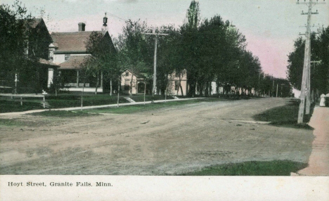 Hoyt Street, Granite Falls Minnesota, 1909