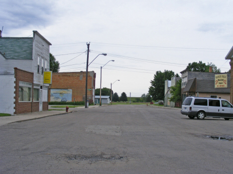 Street scene, Hanley Falls Minnesota, 2011
