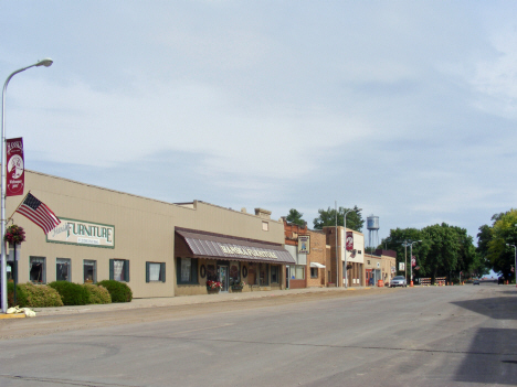 Street scene, Hanska Minnesota, 2014