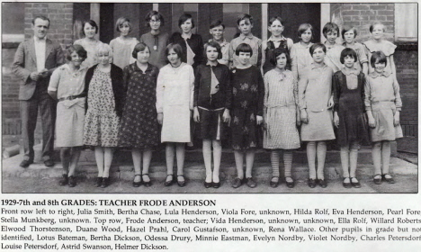 7th and 8th Grade Students at Henriette School, Henriette Minnesota, 1929