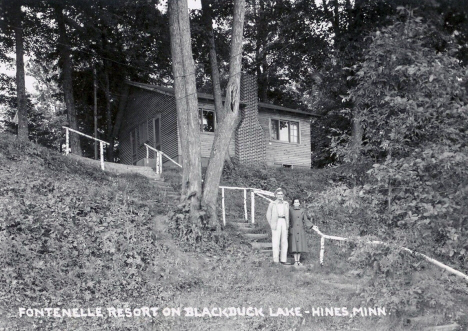Fontenelle Resort on Blackduck Lake, Hines Minnesota, 1950's