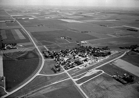 Aerial view, Holloway Minnesota, 1985