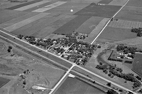 Aerial view, Ihlen Minnesota, 1974