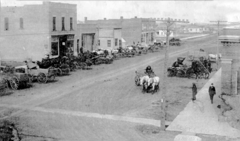 Main Street, Jeffers Minnesota, circa 1904
