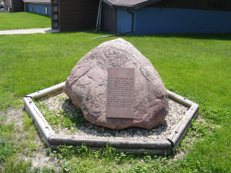 Time capsule marker, Jeffers Minnesota, 2014