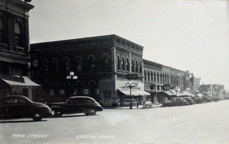 Main Street, Kasson Minnesota, 1940's