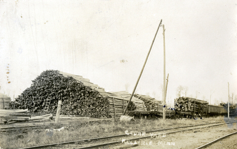 Cedar Yards, Kelliher Minnesota, 1914