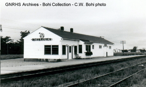 Great Northern depot, Kerkhoven Minnesota, 1968