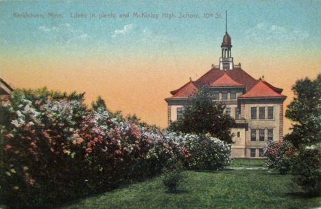 McKinley High School on 10th Street, Kerkhoven Minnesota, 1911