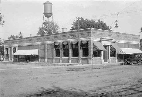 New Post Office and Gambles Store, Kerkhoven Minnesota, 1920