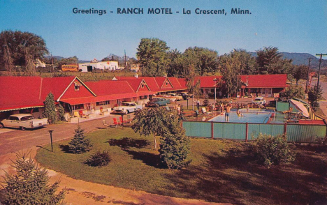 Ranch Motel, la Crescent Minnesota, 1950's