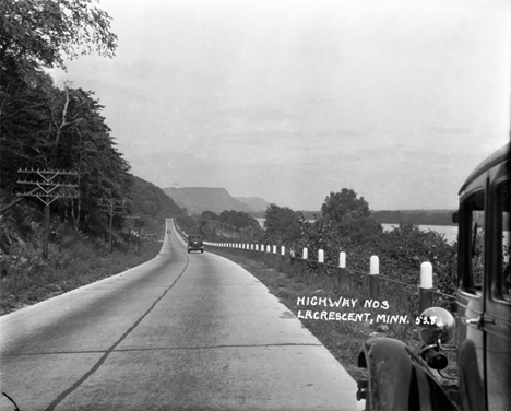 Highway 3 (now 61) near La Crescent Minnesota, 1935