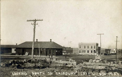 Business on Broadway Avenue, Lake Wilson, Minnesota, 1912