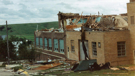 Lake Wilson school after 1992 tornado