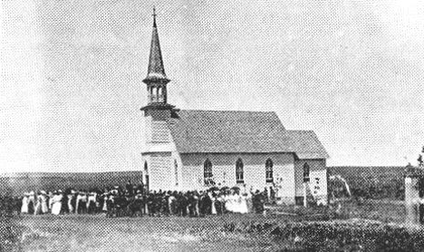 Dedication of the First Lutheran Church in September 1906, Lake Wilson Minnesota