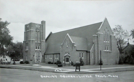 Baptist Church, Little Falls Minnesota, 1950's