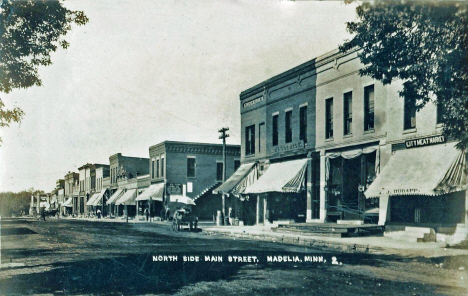 North side of Main Street, Madelia Minnesota, 1913