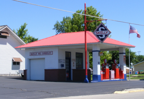 Restored old Skelly Station, Madison Minnesota, 2014