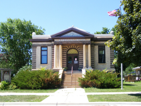 Carnegie Library still in use as Public Library, Madison Minnesota, 2014