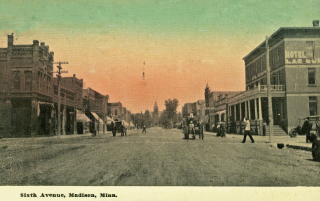 Sixth Avenue, Madison Minnesota, 1908