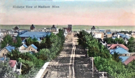 Birdseye view, Madison Minnesota, 1910