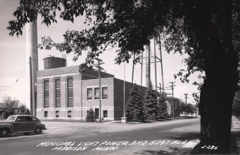 Municipal Light, Power and Heat Plant, Madison Minnesota, 1940's