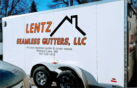 Lentz Seamless Gutters, Madison Lake Minnesota