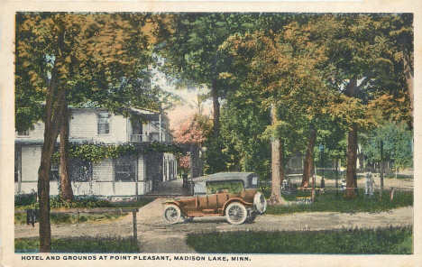 Grounds and Hotel at Point Pleasant, Madison Lake Minnesota, 1933